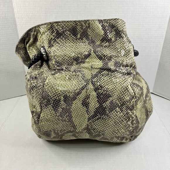 Judith Ripka Handbag w/Python Snake Embossed Finish. 100% Genuine Leather - Picture 1 of 16